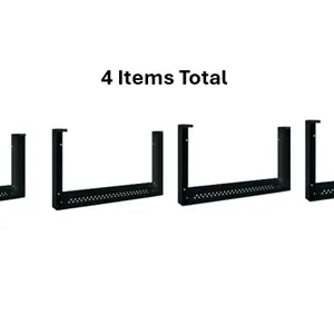 (4) New - GE Over-the-range Microwave Mounting Kit (Black)  30-in W x 16 1/4-in H x 15-in D. * Bump out kit for 15-in Deep cabinets. *Over Ranges up t