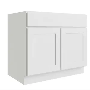 New - RELIABILT Parkstone 30-in White Bathroom Vanity Base Cabinet without Top