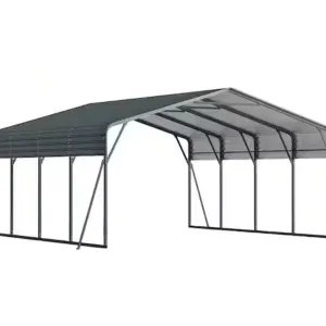 New SD Lanch SDLC2020 Metal Carport, Open Sides, 20' x 20'
