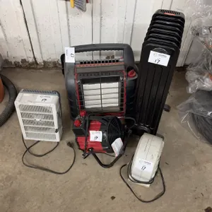 Lot of Portable Electric Heaters & Shop Fans