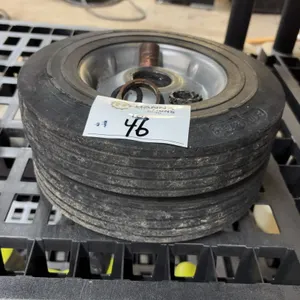 (2) Rubber Wheels w/ Steel Hub
