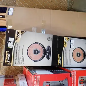 Lot of (2) Power Zone 800W Parabolic Infrared Halogen Heaters.