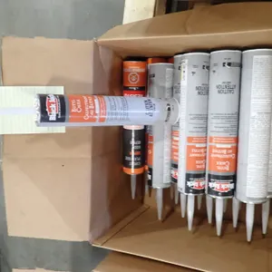 Lot of (8) Tubes Black Jack Grey Butyl Caulk and (13) Tubes Resisto Super Roof Repair.