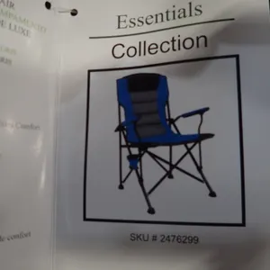 Lot of (3) Seasonal Trends Deluxe Folding Camping Chairs.