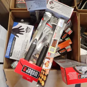 Lot of Weber Premium BBQ Tools, Resuable Mesh Grill Mats, Weber Spatulas, Disposable Gloves, etc.