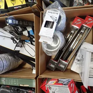 Lot of (2) Boxes inc. BBQ Tool Sets, (9) Marinade Injectors, (4) Charcoal Grill Ignitors, etc.