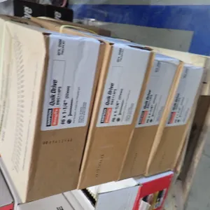 Lot of (4) Boxes #6 x 1 1/4" Collated Quik Load Screw Strips and (1) Box Asst. Screws.