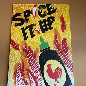Sriracha Canvas Art, 45x33”