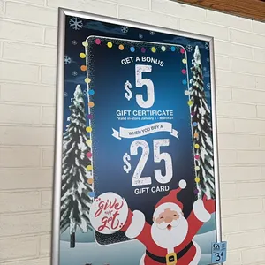2 Snap-Frame Poster Holders, 25x37”