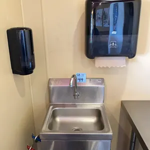efi stainless steel handwashing sink model SIH817-K, towel dispenser, soap dispenser
