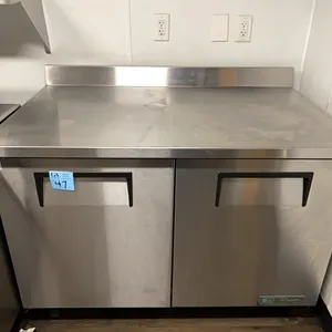 True TWT-48F-HC 48" 2 Solid Door Worktop Freezer- works but makes sqeaky sounds on startup