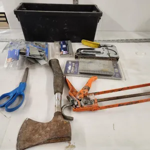 Stapler & Staples, Axe, Caulking gun