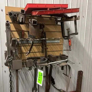 Bundle with Assorted Anvil Jigs, Hardy Hole Steel Cutters, Flatteners, Vise Grips sand More