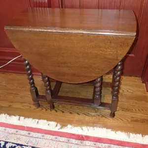 Antique Drop-Leaf Gateleg Side Table
