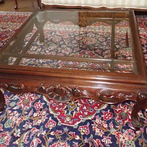 Ornate Solid Wood Coffee Table