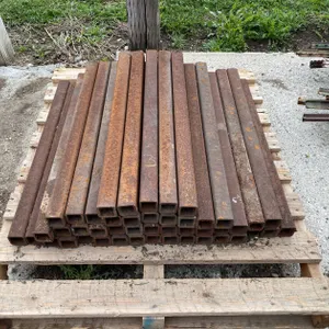 PALLET OF METAL TUBES