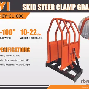 2026 GIYI GY-CL100C 100 in Skid Steer Clamp Grabber (Unused)