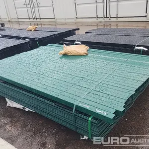 Unused Security Fencing, Fence Panels (25 of),  Posts (26 of) 