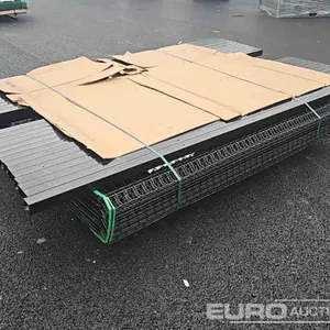 Unused Security Fencing, Fence Panels (25 of),  Posts (26 of) 