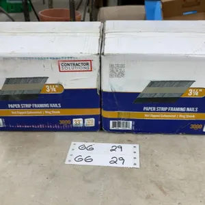 Contractor Solutions 3 1/4" Paper Strip Framing Nails, Hot Dipped Galvanized, Two Boxes of 3000