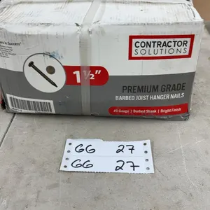 Contractor Solutions 1 1/2" Premium Grade #9 Gauge Barbed Joist Hanger Nails, 50 Pounds
