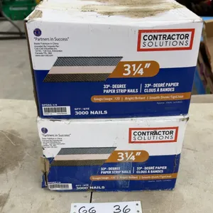 Contractor Solutions 3-1/4" 33-Degree Paper Strip Nails, .120 Gauge, 3000 per Box, Qty 2 Boxes