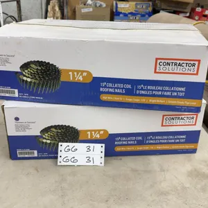 Contractor Solutions 1 1/4" 15° Collated Coil Roofing Nails, .120 Gauge, Two Boxes of 7200 Nails