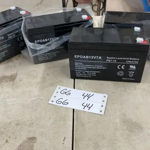 4 EPOAB12V7A 12-Volt 7Ah Sealed Lead Acid Batteries