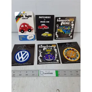 (5) Iron on Patches & Car Night Light- Untested