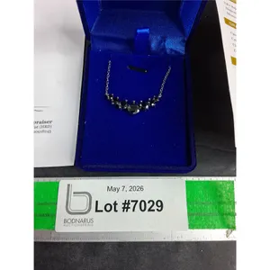 ^ 2.80 Ct Tw GRA Certified Round Brilliant Cut Moissanite Stones Set In 925 Silver Pendant