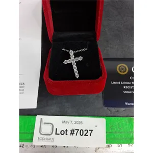 ^ 1.20 Ct GRA Certified Round Brilliant Cut Moissanite Stone Set In 925 Silver Pendant