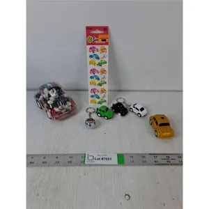 Jelly Bean Car, (4) Car Themed Keychains, Toy Car & Stickers