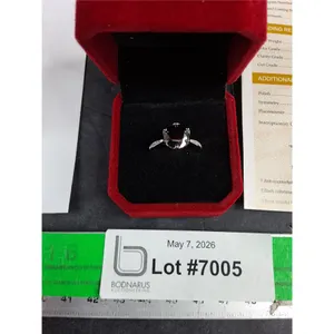^ 3.00 Ct GRA Certified Round Brilliant Cut Moissanite Stone Set In 925 Silver Ring Size 7.5
