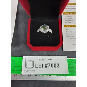 ^ 1.00 Ct Tw GRA Certified Oval Cut Moissanite Stone Set In 925 Silver Ring Size 8.75
