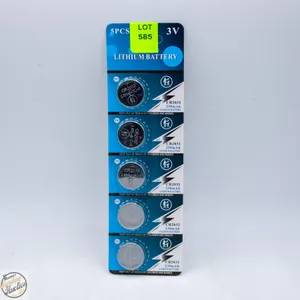 PACK OF 5 NEW CR2032 LITHIUM BATTERIES