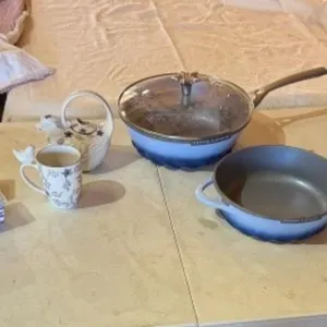 Temptations Pot, Pitchers, Pans, Tray w/ Small