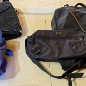 Computer Bag, 2 Garment Bags, 2 Bags