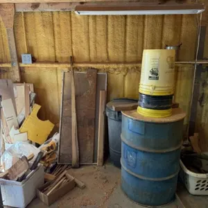 Misc. Lumber, Trashcan, Barrel