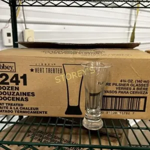 24 New Libbey 4.75 oz Pilsner glasses