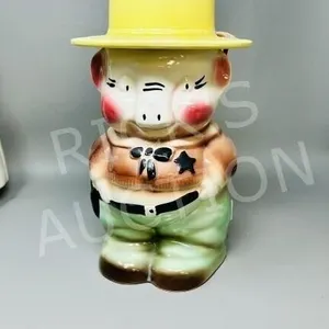 vintage sheriff hog cookie jar