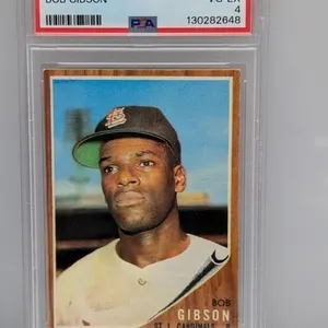1962 Topps PSA 4 #530 Bob Gibson SP HOF Cardinals