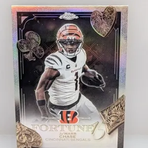 2025 Topps Chrome NFL Fortune 15 Ja�Marr Chase Ref
