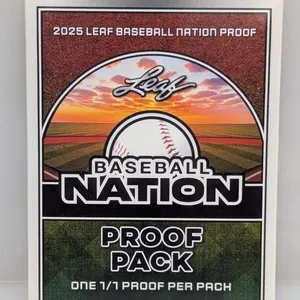 2025 Leaf Baseball Nation Proof Pack 1/1 Per Pack
