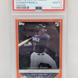 2022 Topps X Wander Franco RC Orange /5 68 PSA 10