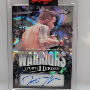 2025 UFC Leaf Silver Lava 1/1 Auto Dustin Poirier
