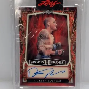 2024 Leaf UFC Red/Gold Vinyl/1 Auto Dustin Poirier