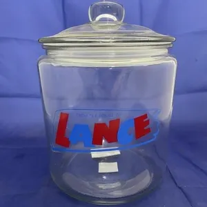 Lance Glass Cookie jar w/Lid