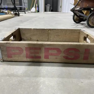 Vintage Wooden Soda Pop Crate - Pepsi