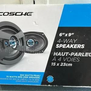 New 4 way speakers