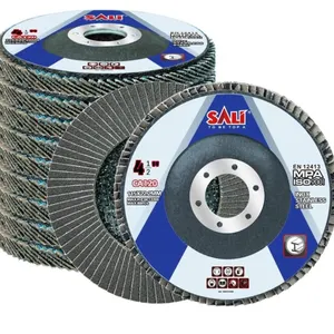 SALI 12 Pack Flap Disc 120 Grit 4.5" x 7/8-Inch Sa